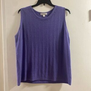 August Max‎ Violet Sleeveless Tank Top